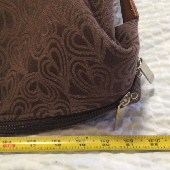 NWT Diane Von Furstenberg Brown Luggage Weekender Suitcase Travel Bag - Picture 16 of 16